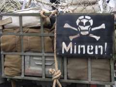 Vintage World War 2 jeep, Normandy